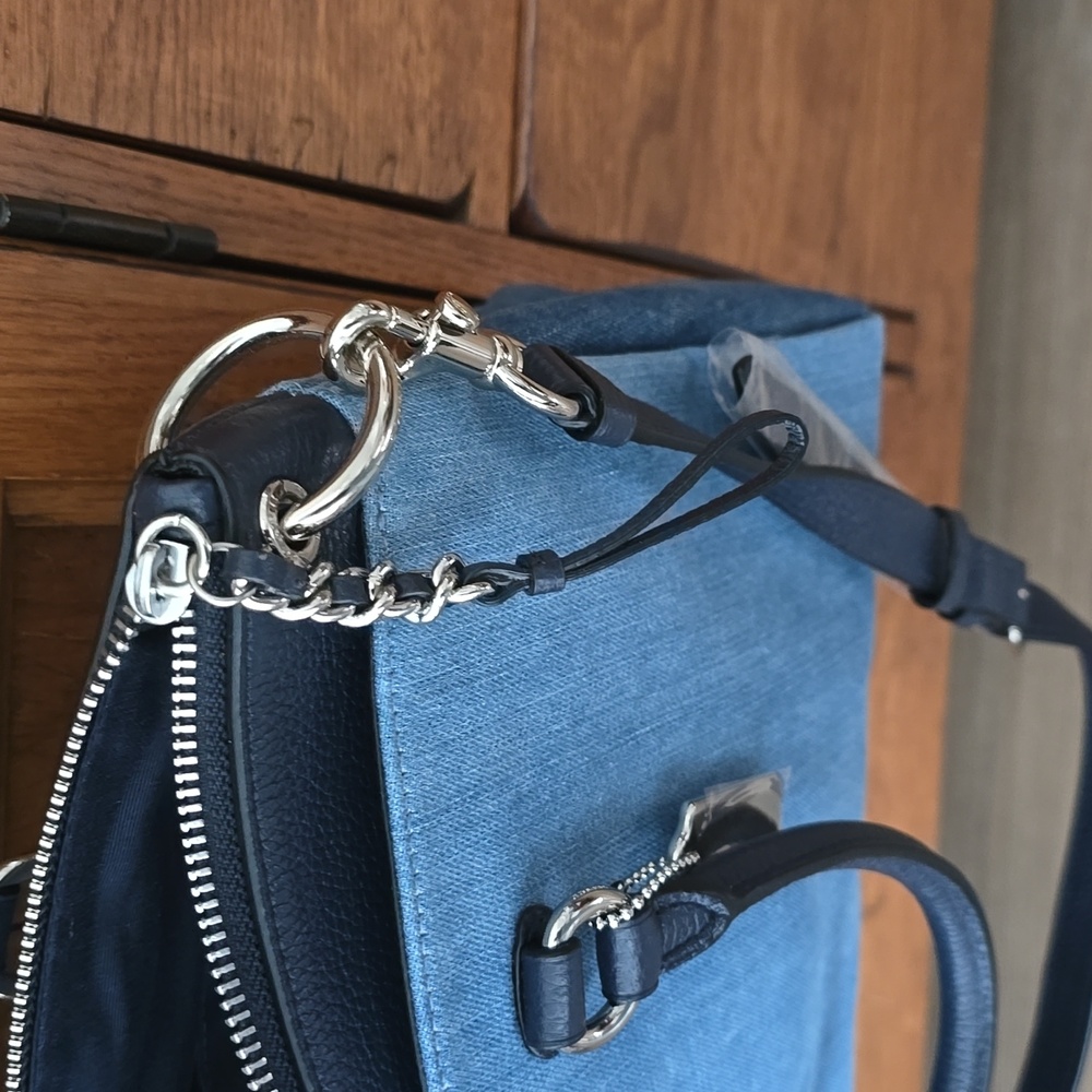 Coach Denim Satchel, Handbag NWT - Picture 7 of 8